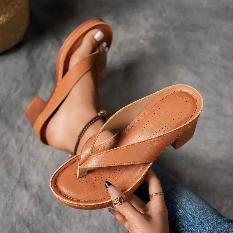 Saskia | Orthopädische Slipper mit Absatz